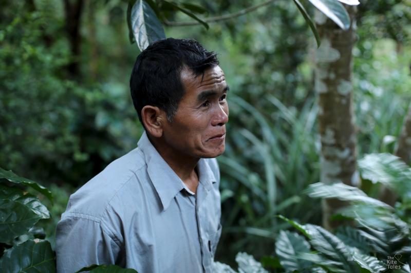 Tin Maung has never tasted the coffee he grows