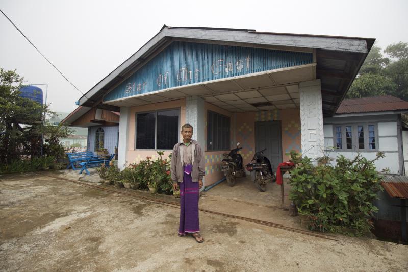 Saw Bo Thar says his family was forced from their land by the conflict